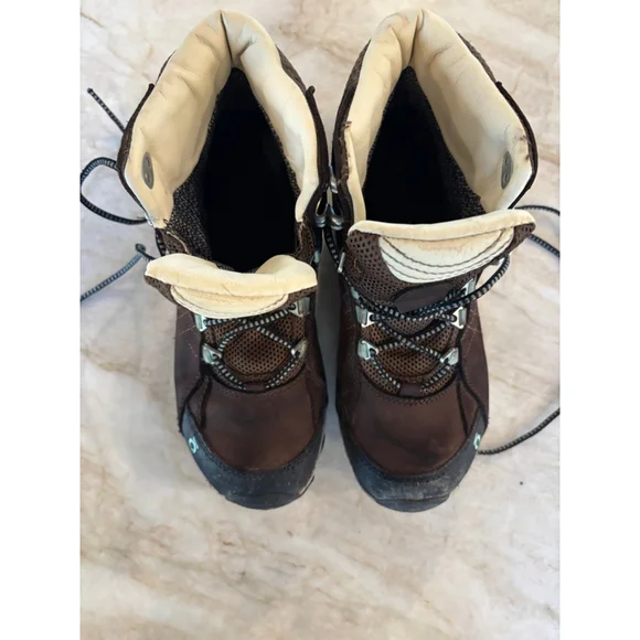 Women's Oboz Lace Up Boots 7.5 Brown Beige - Picture 3 of 9